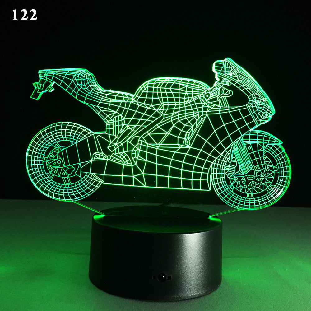 Motorcycle Led Desk Lamp