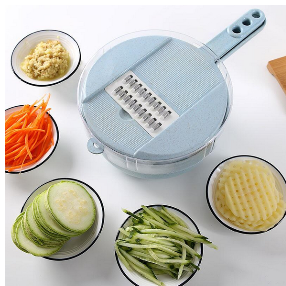 8 In 1 Vegetable Slicer/Peeler With Strainer Cutter