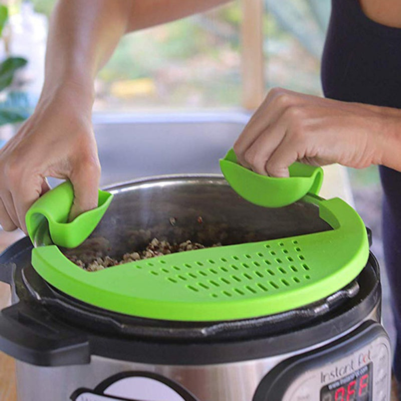 Silicone Food Drainer Bowl Funnel Strainer