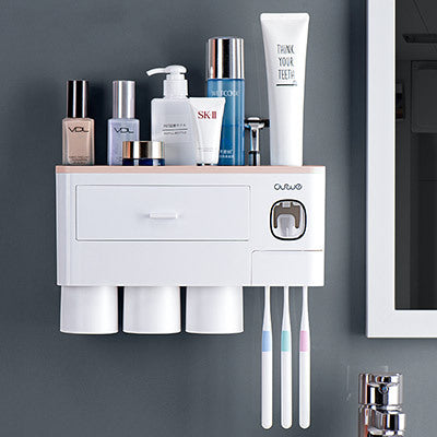 Non-marking Hanging Magnetic Toothbrush Holder
