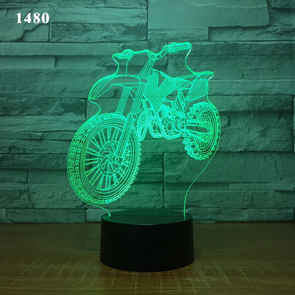 Motorcycle Led Desk Lamp