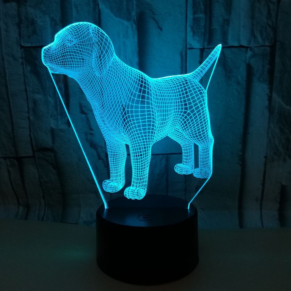 Dog Hologram Desk Lamp