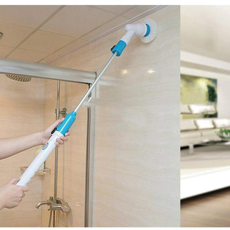 Wireless Rechargeable Long Handle Electric Cleaning Brush