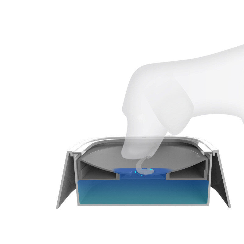 1.5L Anti-Overflow Slow Water Dispenser Pet Water Bowl