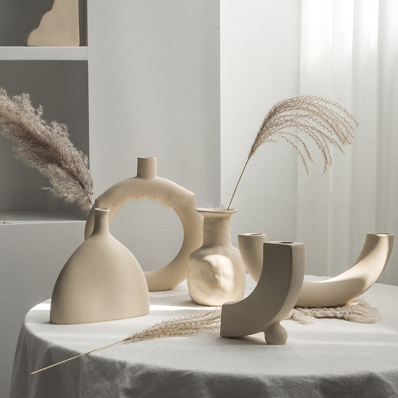 Ceramic Dry Flower Arrangement Vase