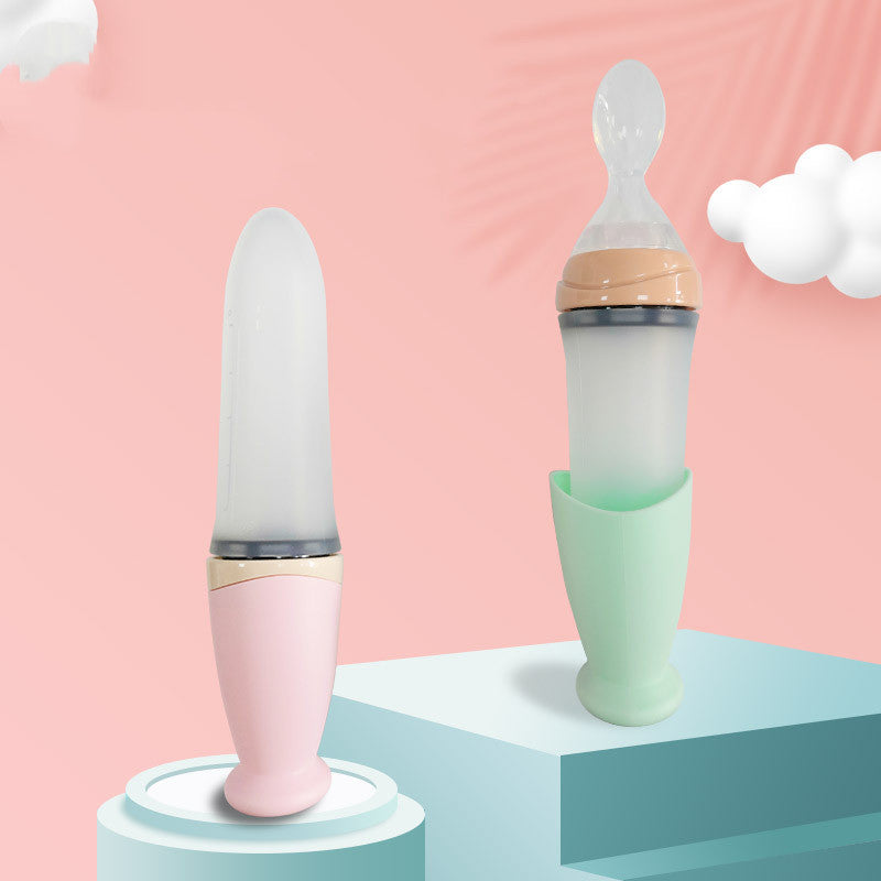 Baby Rice/Noodle Spoon Squeeze Silicone