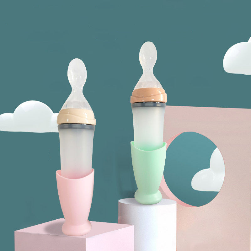 Baby Rice/Noodle Spoon Squeeze Silicone