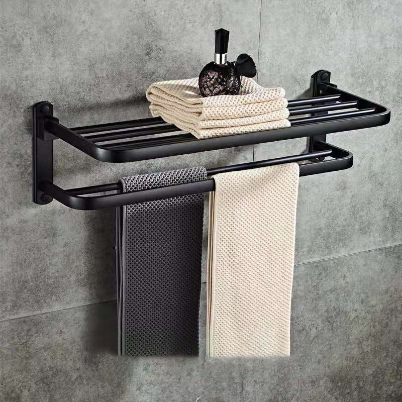 Perforated Aluminum Bathroom Folding Shelf