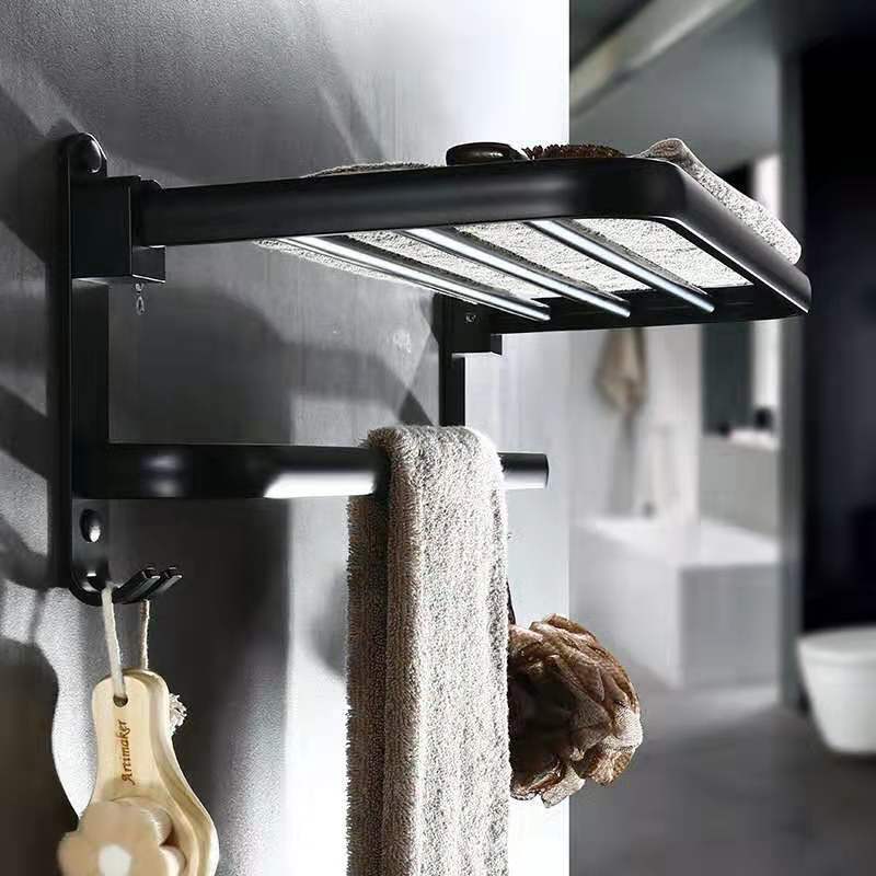Perforated Aluminum Bathroom Folding Shelf