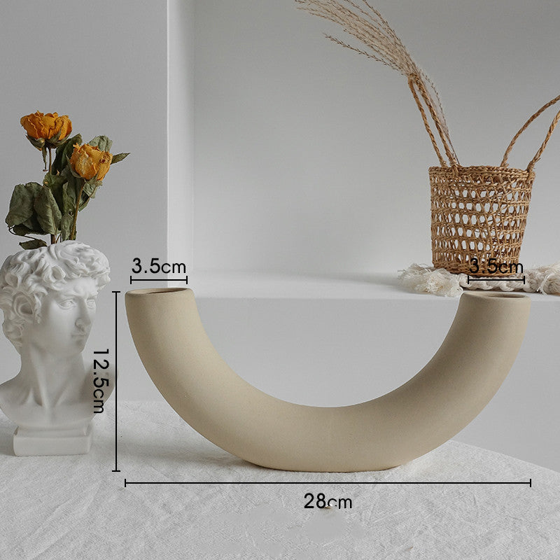 Ceramic Dry Flower Arrangement Vase
