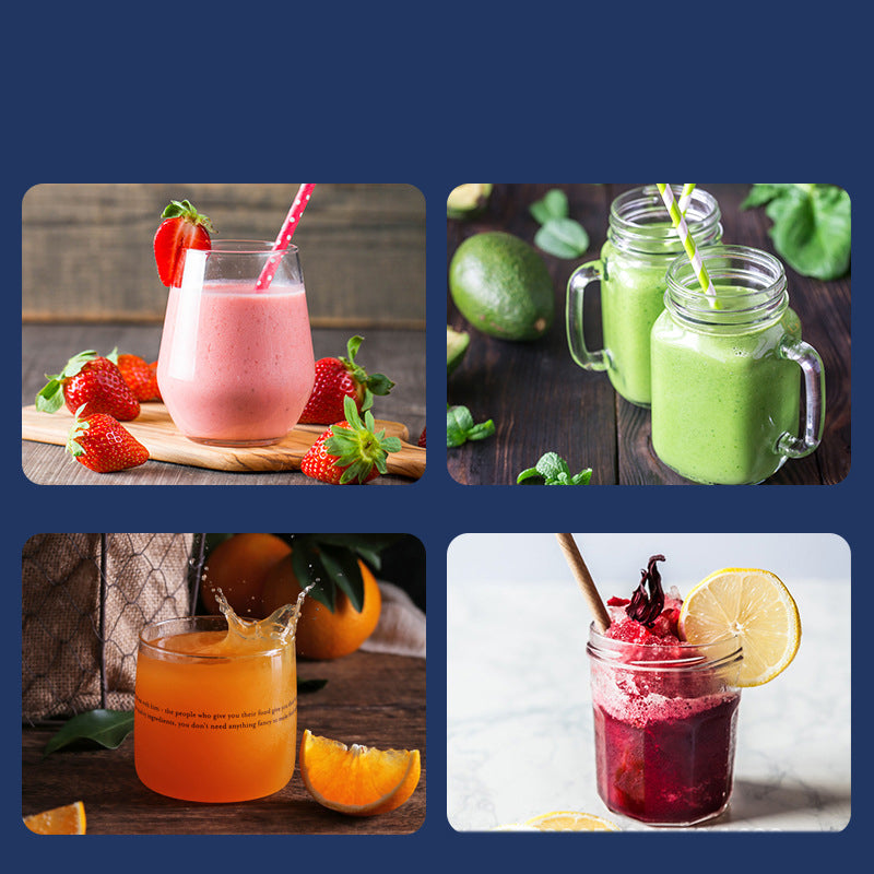 6 Blade Portable USB Charging Smoothie Blender