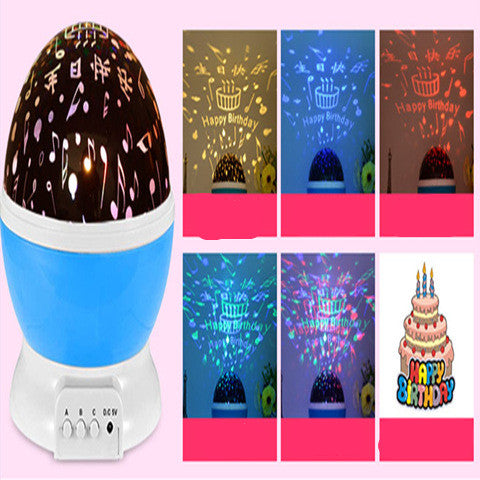 LED USB Projector Rotating Starry Sky Night Light