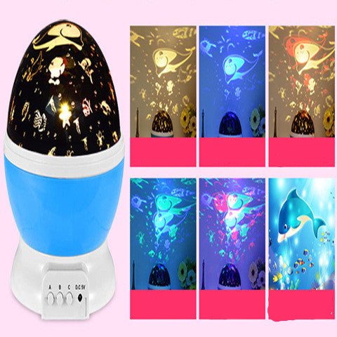 LED USB Projector Rotating Starry Sky Night Light