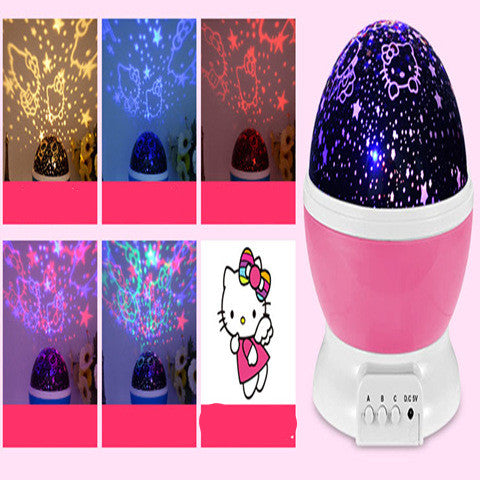 LED USB Projector Rotating Starry Sky Night Light