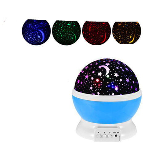 LED USB Projector Rotating Starry Sky Night Light