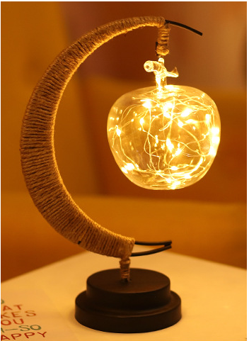 LED Moon Star Shape Copper Wire Lamp