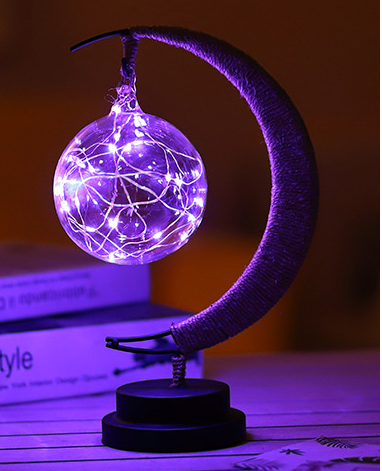 LED Moon Star Shape Copper Wire Lamp