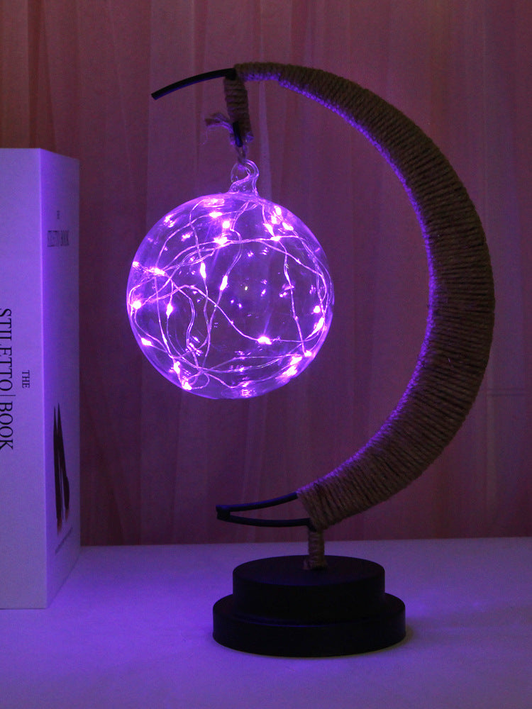 LED Moon Star Shape Copper Wire Lamp