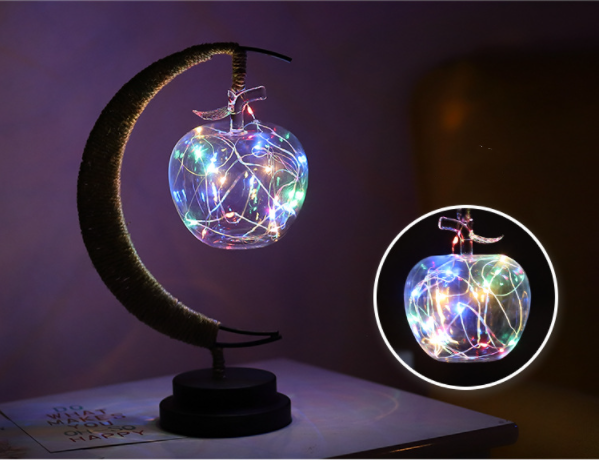 LED Moon Star Shape Copper Wire Lamp