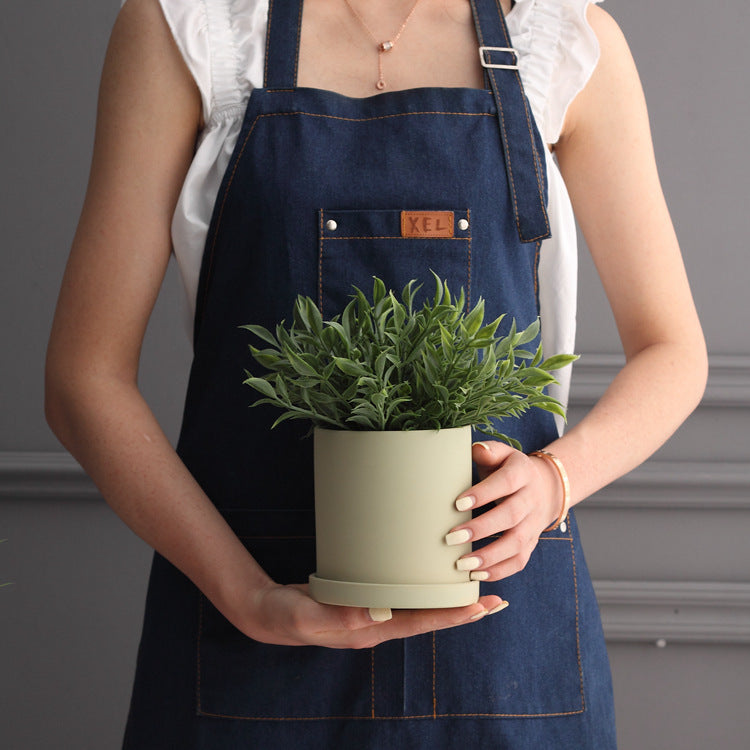 Nordic Industrial Style Colourful Ceramic Flowerpot