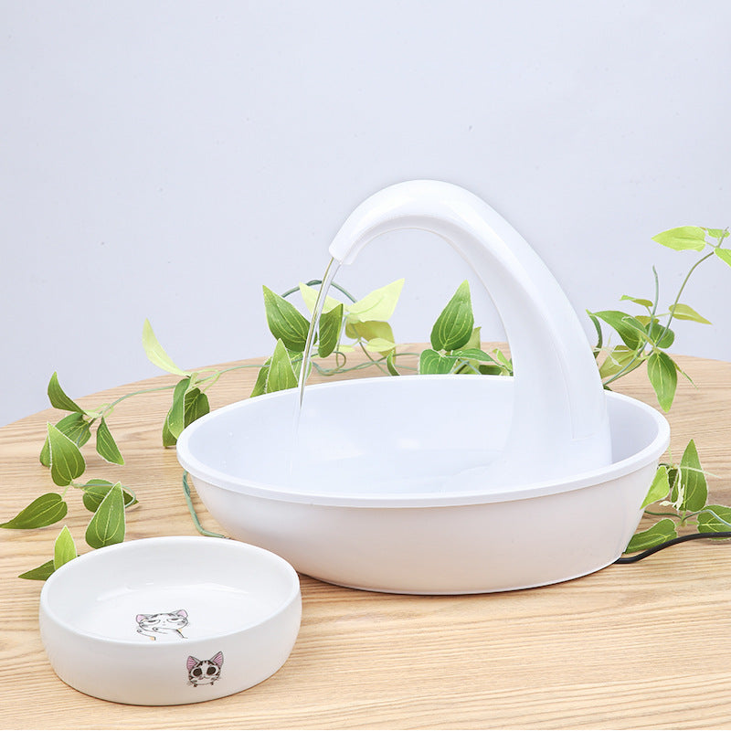 Automatic Swan Pet Water Dispenser Drinking Bowl