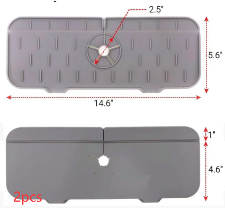 Kitchen Silicone Faucet Absorbent Sink Mat