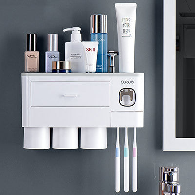 Non-marking Hanging Magnetic Toothbrush Holder