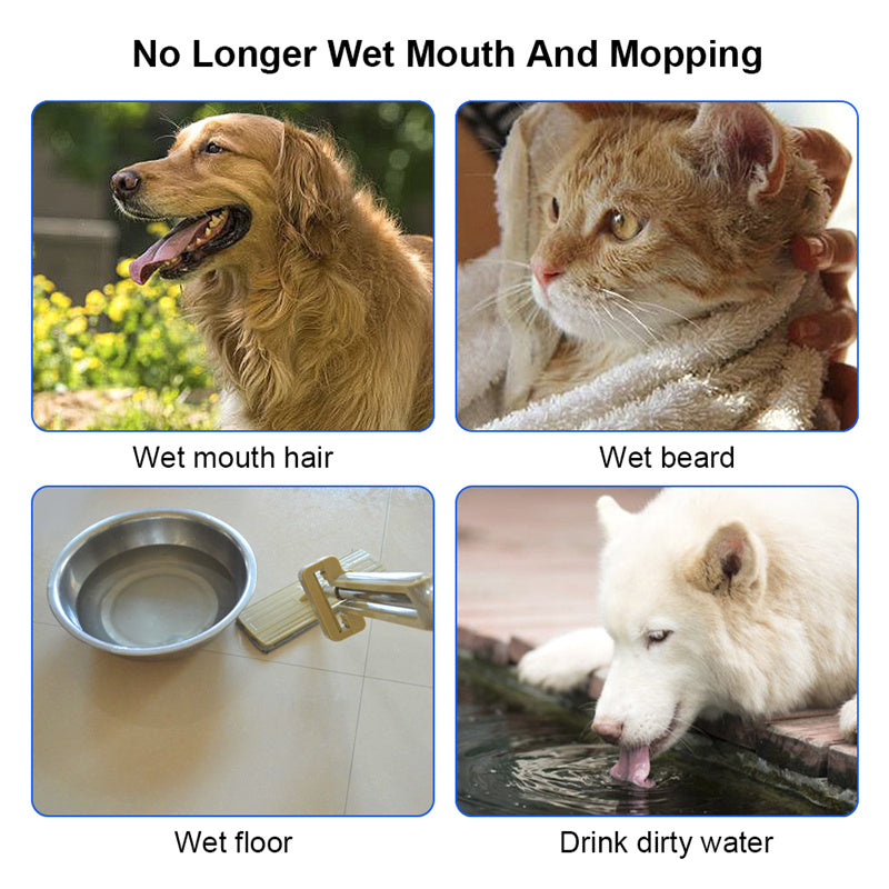 1.5L Anti-Overflow Slow Water Dispenser Pet Water Bowl