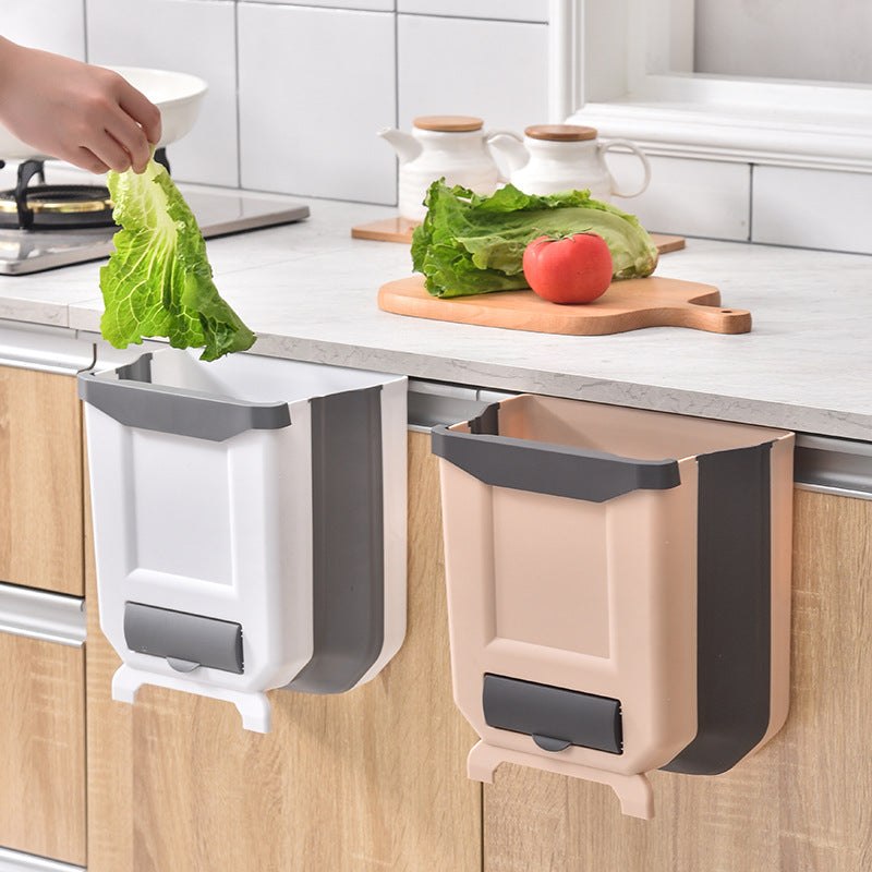 Wall-Mounted Foldable Trash Can