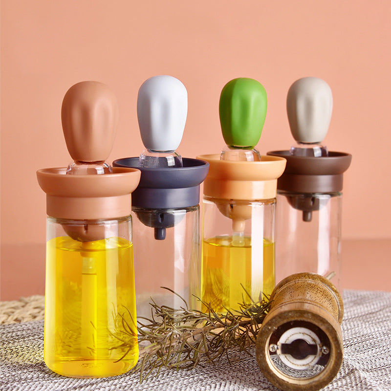Silicone Brush Head Oil Bottle