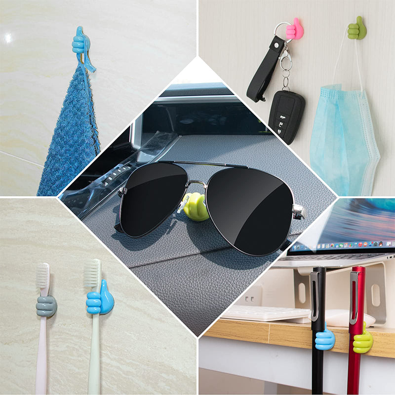 Multifunctional Thumb Hooks Wire Organizer Wall Hooks