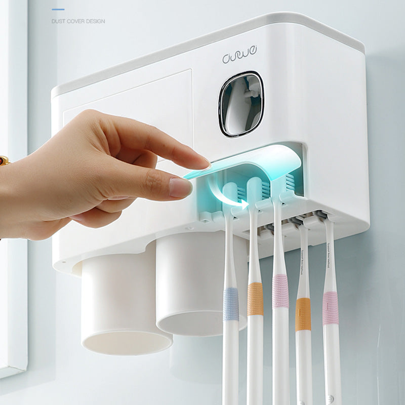 Non-marking Hanging Magnetic Toothbrush Holder