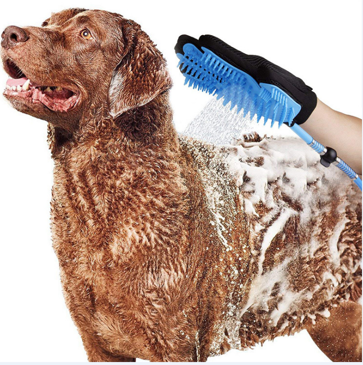 Dog Shower Head Bathing Brush
