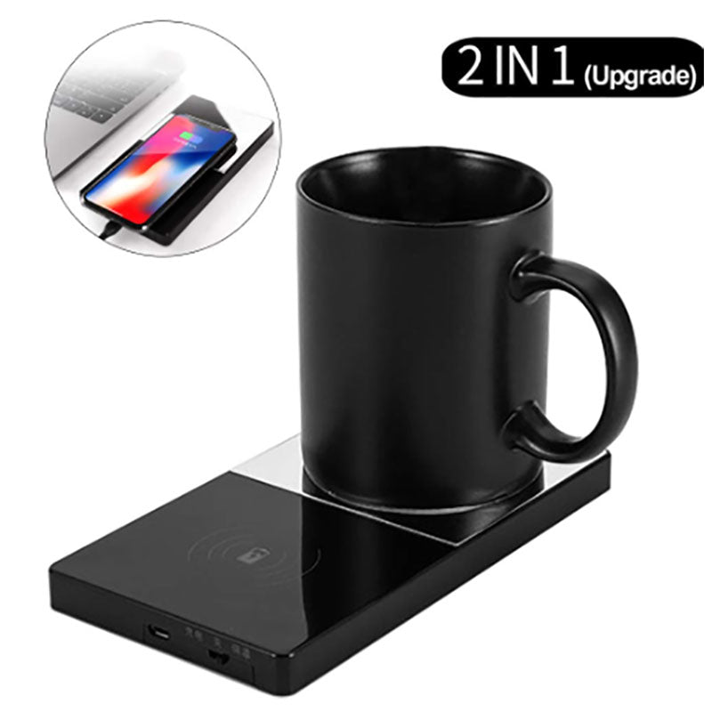 2 In 1 Electric Wireless Charger & Heating Mug