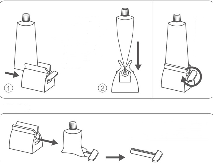 Plastic Toothpaste Squeezer