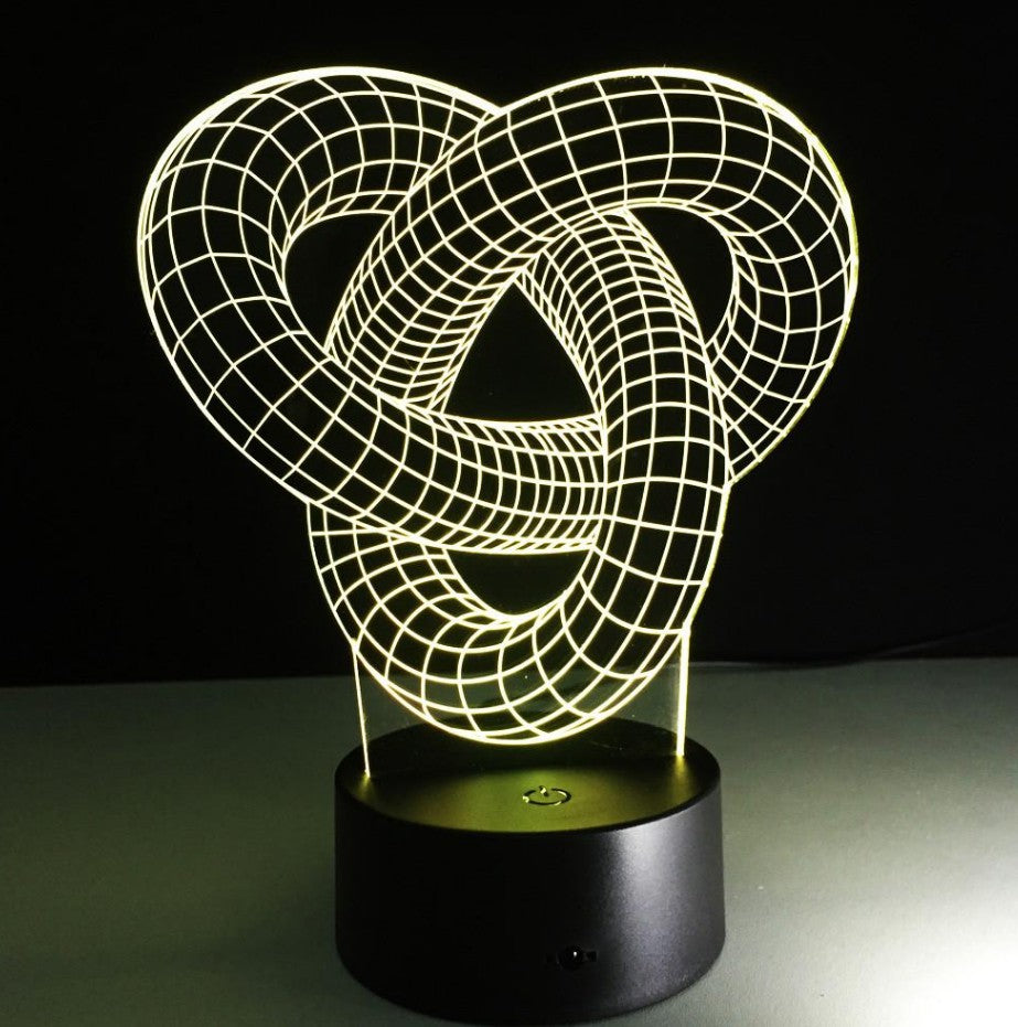 Knot 2 - 3D Optical Illusion Hologram LED Lamp