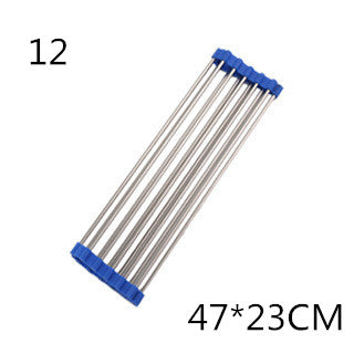 Stainless Steel Folding Kitchen Drain Sink Rack