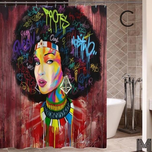 Art Design Graffiti Shower Curtains