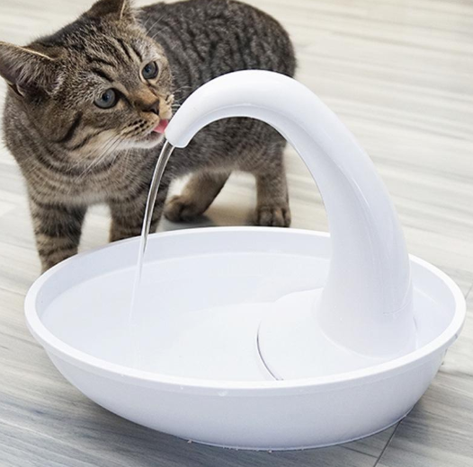 Automatic Swan Pet Water Dispenser Drinking Bowl