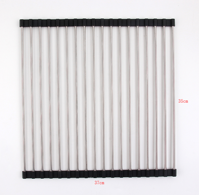 Stainless Steel Folding Kitchen Drain Sink Rack