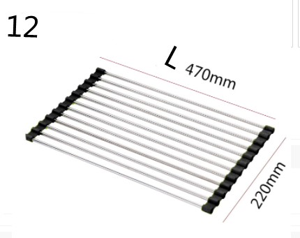 Stainless Steel Folding Kitchen Drain Sink Rack