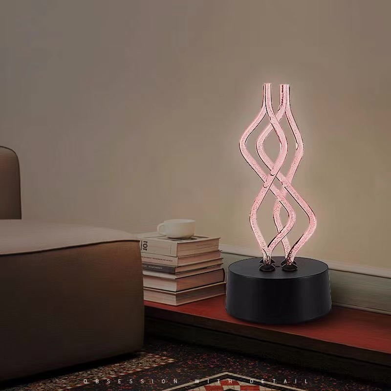 USB Acrylic 7 Colours Change Atmosphere Table Lamp