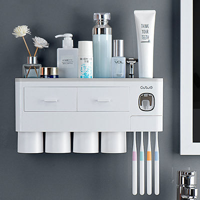 Non-marking Hanging Magnetic Toothbrush Holder