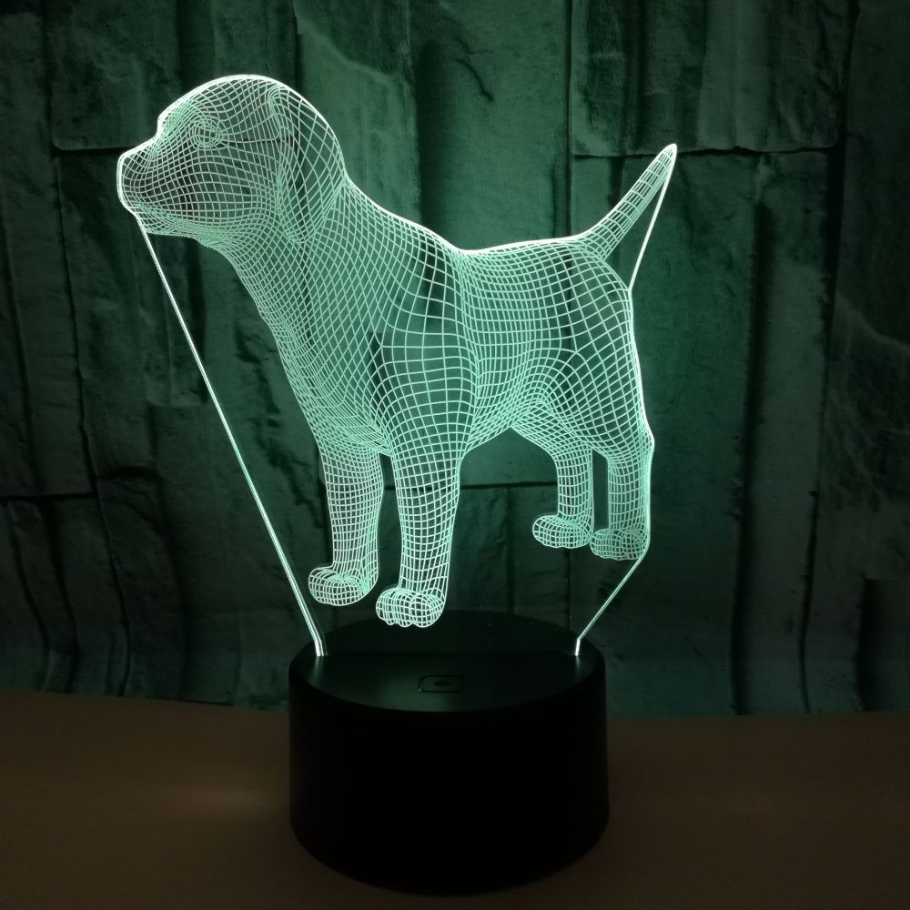 Dog Hologram Desk Lamp