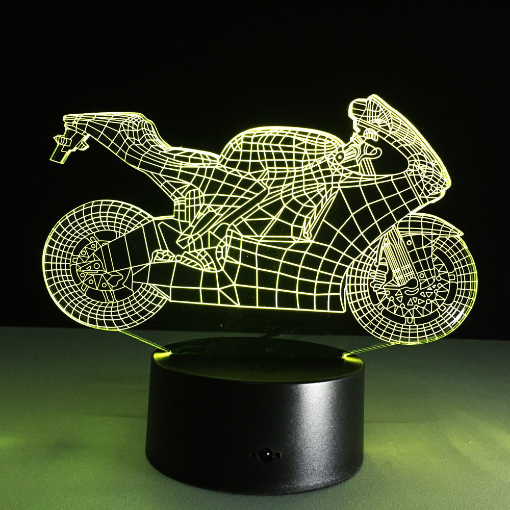 Motorcycle Led Desk Lamp