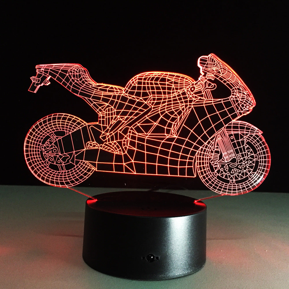 Motorcycle Led Desk Lamp