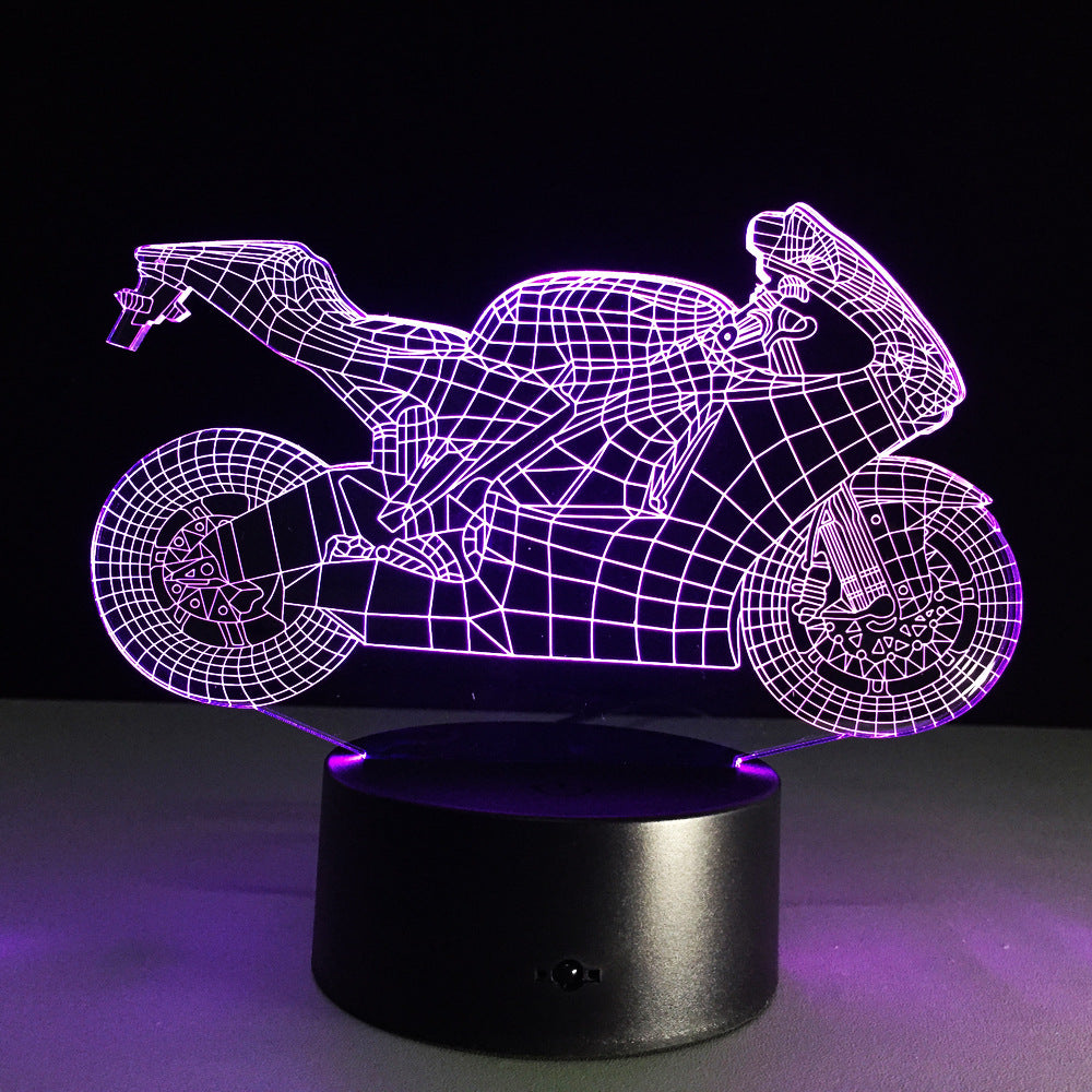 Motorcycle Led Desk Lamp