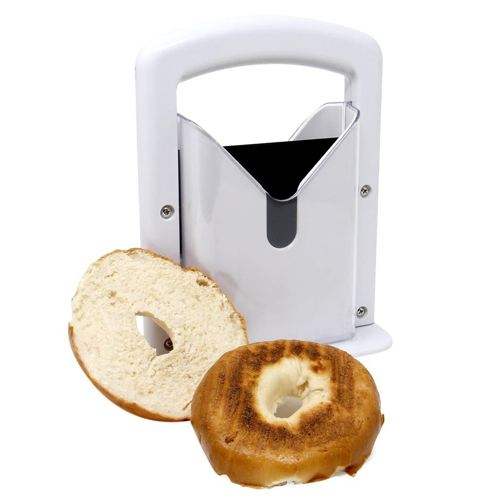 White Precision Bagel Slicer