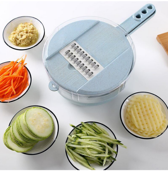 8 In 1 Vegetable Slicer/Peeler With Strainer Cutter