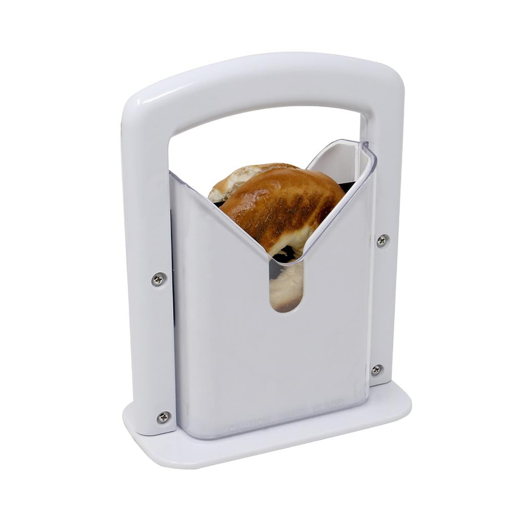 White Precision Bagel Slicer